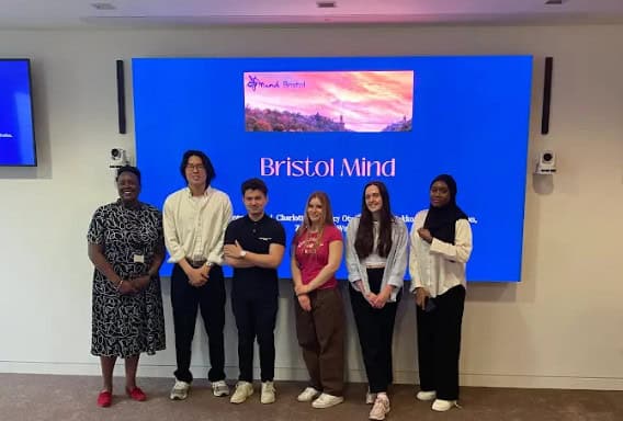 ID: the Bristol Mind team and their mentor